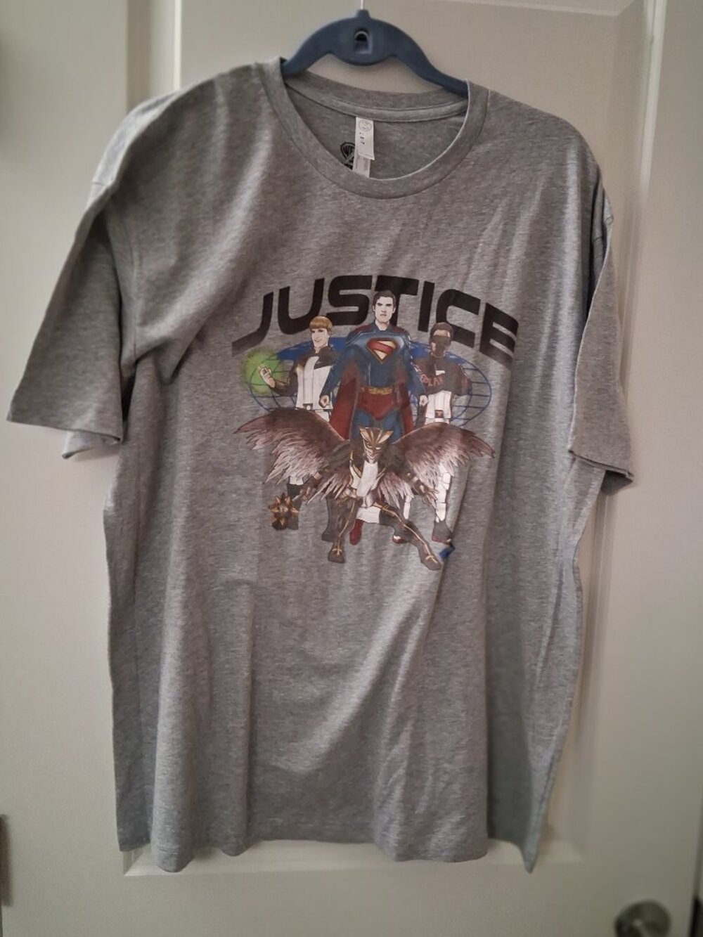Superman 2025 " Justice Gang " Graphic Tee Gray XL